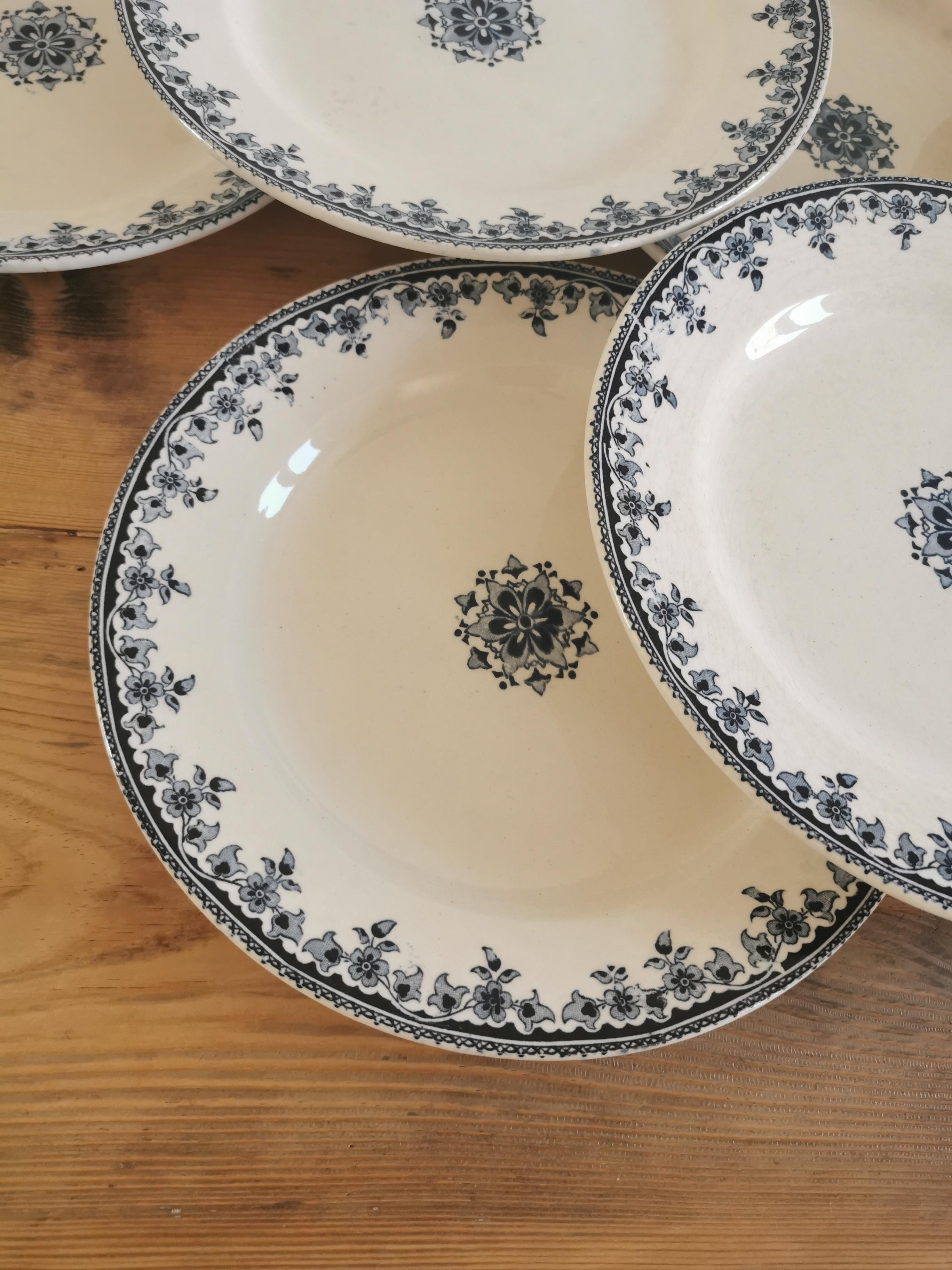 Service of 8 vintage plates in Iron Land
