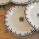 Service de 8 assiettes vintage en Terre de Fer