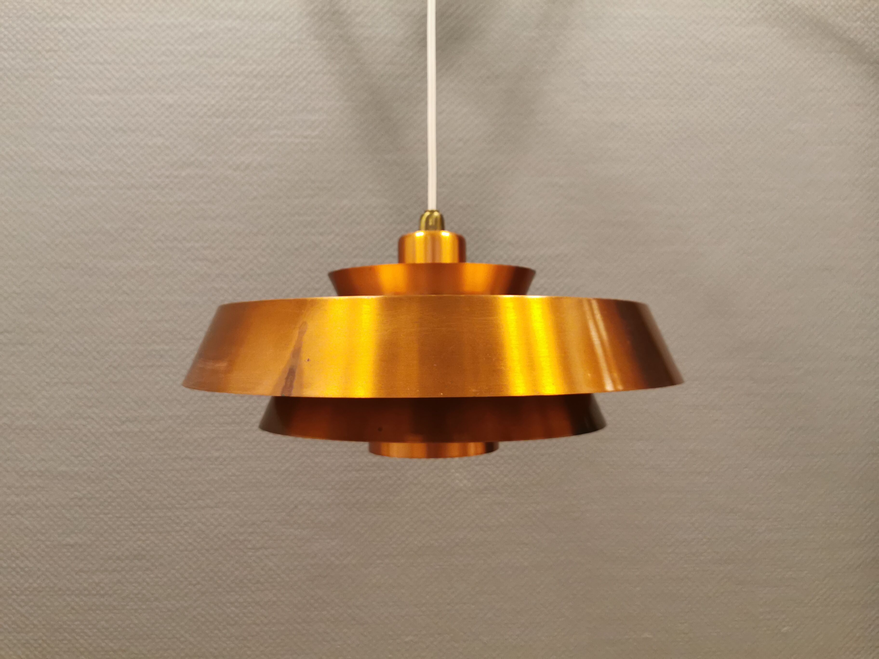 Ceiling lamp model "Nova" designed by Jo Hammerborg for Danish Fog&Mørup in 1963.