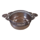 Chiseled silver-plated metal cup.