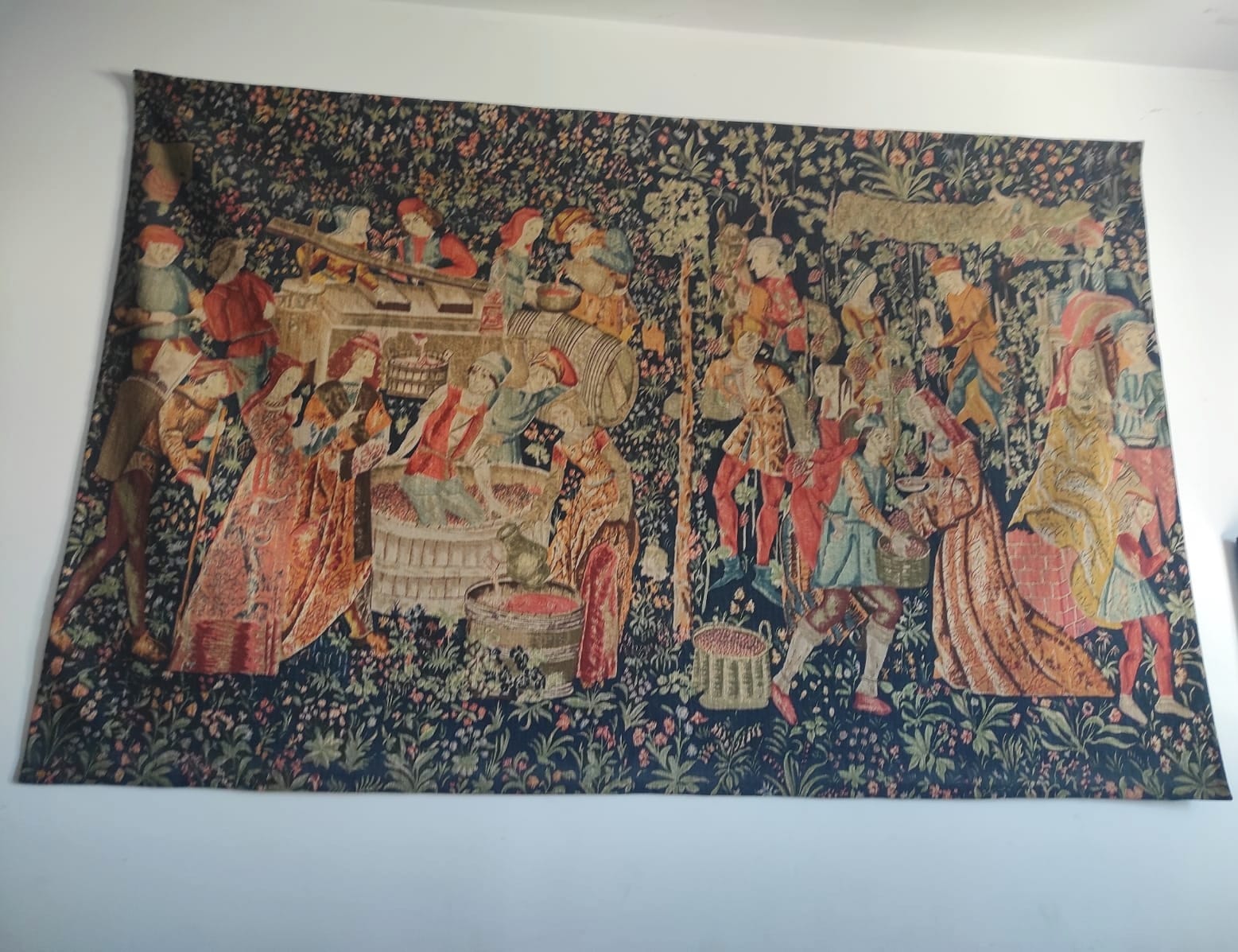 Tapestry les vendanges panels gobelin