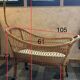 Baby rattan cradle, 1960s