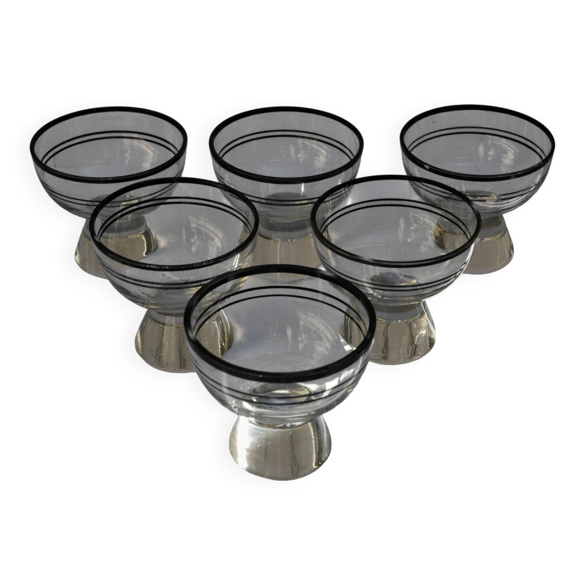 6 Verres Liqueur Cristal de Bohème