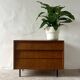 Vintage 3 drawer chest of drawers, 1960's