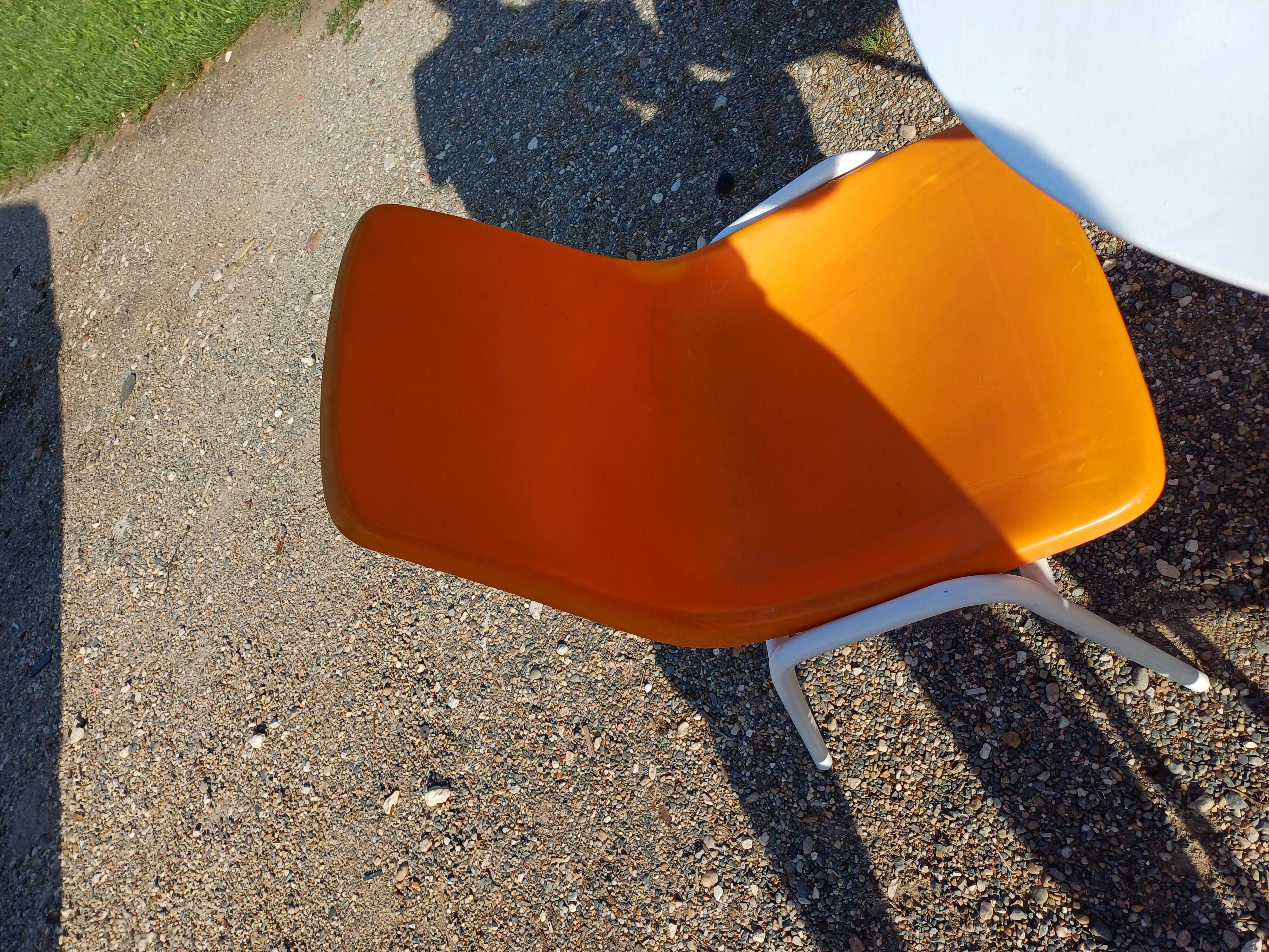 Vintage iron and plastic garden furniture