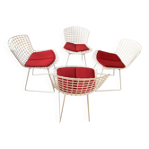 Bertoia Knoll chair with original red Knoll cushion in perfect condition.