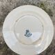 Lot de 2 assiettes blanc bleu à motif de chardon porcelaine opaque chardons Gien