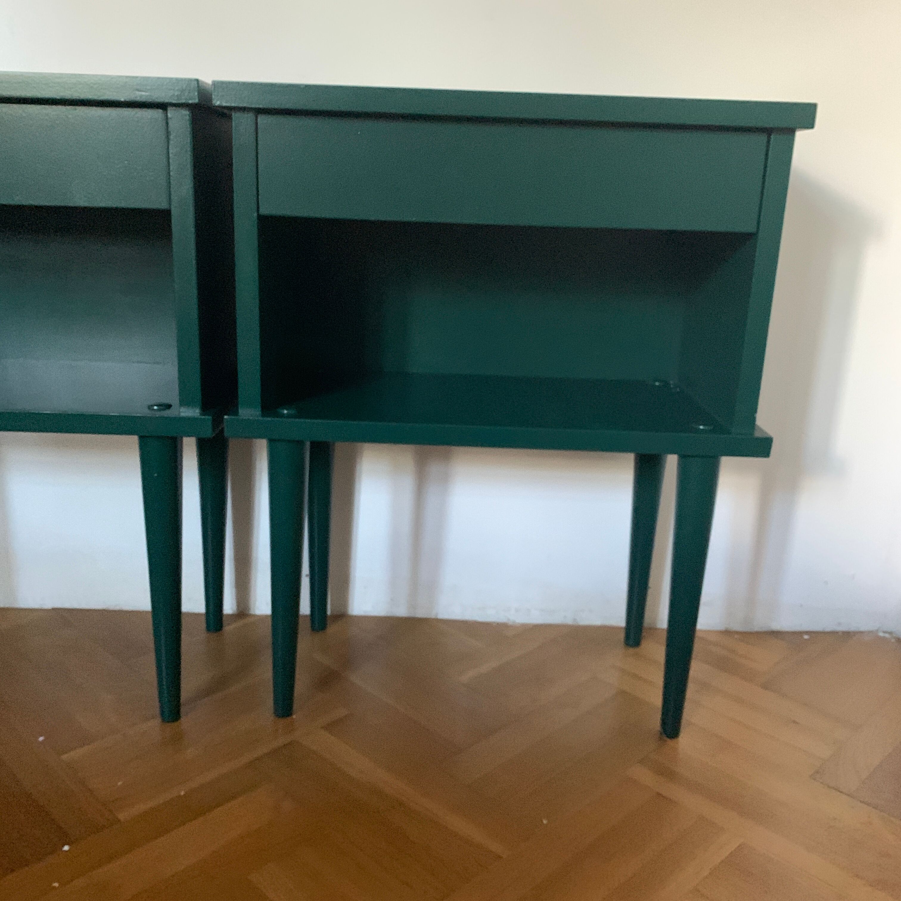 Pair of vintage bedsides