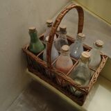 Rattan bottle holders