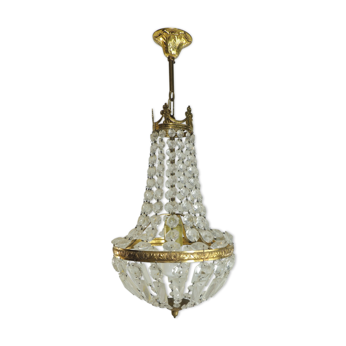 Old hot air balloon chandelier