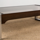 Coffee table in aluminum and rosewood from Calude Gaillard. Roset Line. 1970