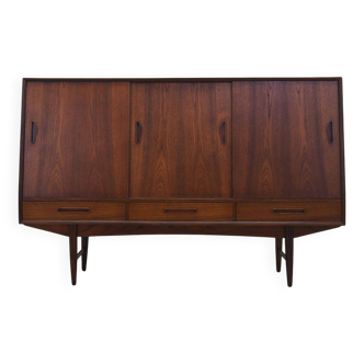 Teak highboard, Danish design, 1960s, production: Denmark