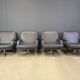 Set of 4 swivel chairs by Bernd Munzebrock for Walter Knoll, 1970s