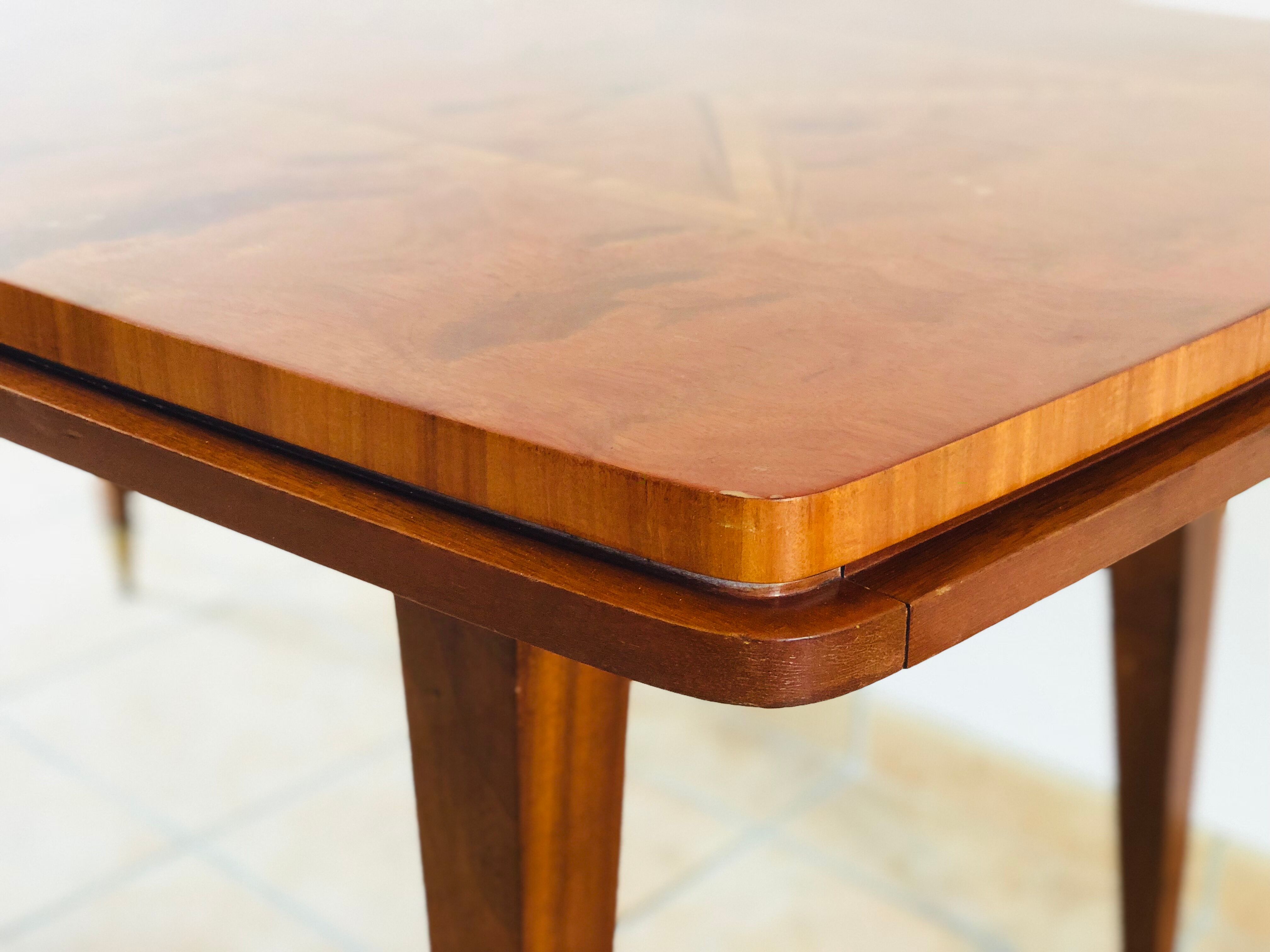 Table rectangular vintage with extension 1960