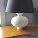 Large vintage ceramic table lamp from the 70s kostka pirouette design