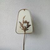 Vintage applique with 1980 glass lampshade