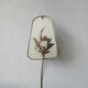 Vintage applique with 1980 glass lampshade