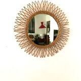 Mirror rattan sun 1970