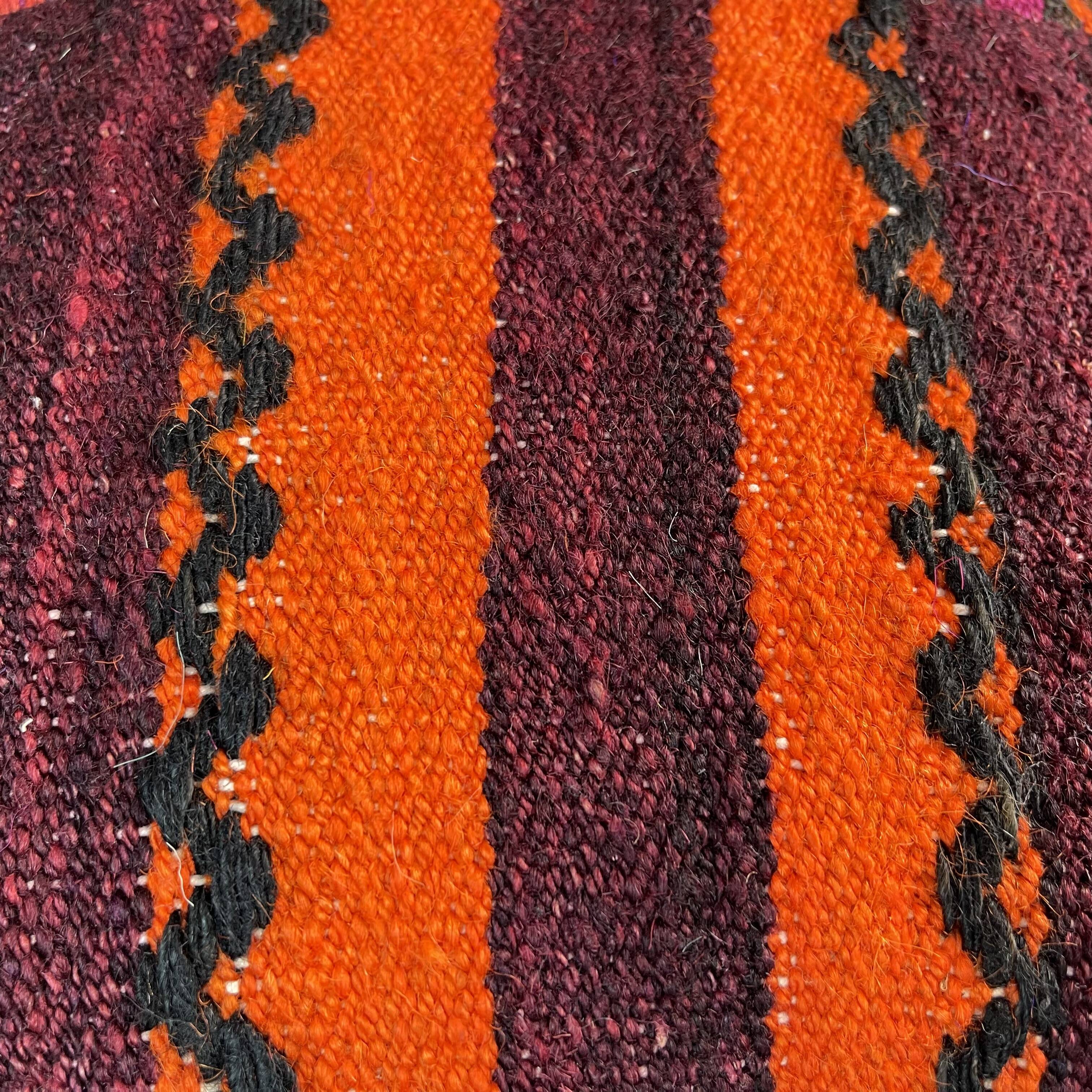 Vintage turkish kilim cushion cover, 40 x 40 cm