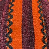 Vintage turkish kilim cushion cover, 40 x 40 cm