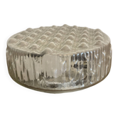 Plafonnier vintage italien en verre relief « Bubble » – Style années 70