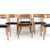 Set of 5 + 1 dining chairs 'Give' danish design