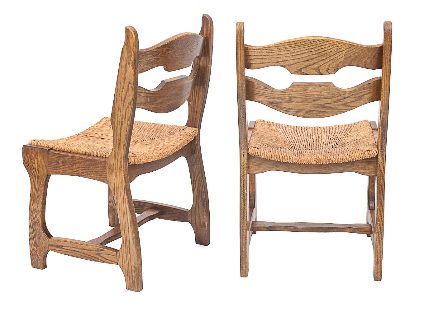 Set of 6 Guillerme and Chambron chairs