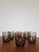 Set of 6 black glasses