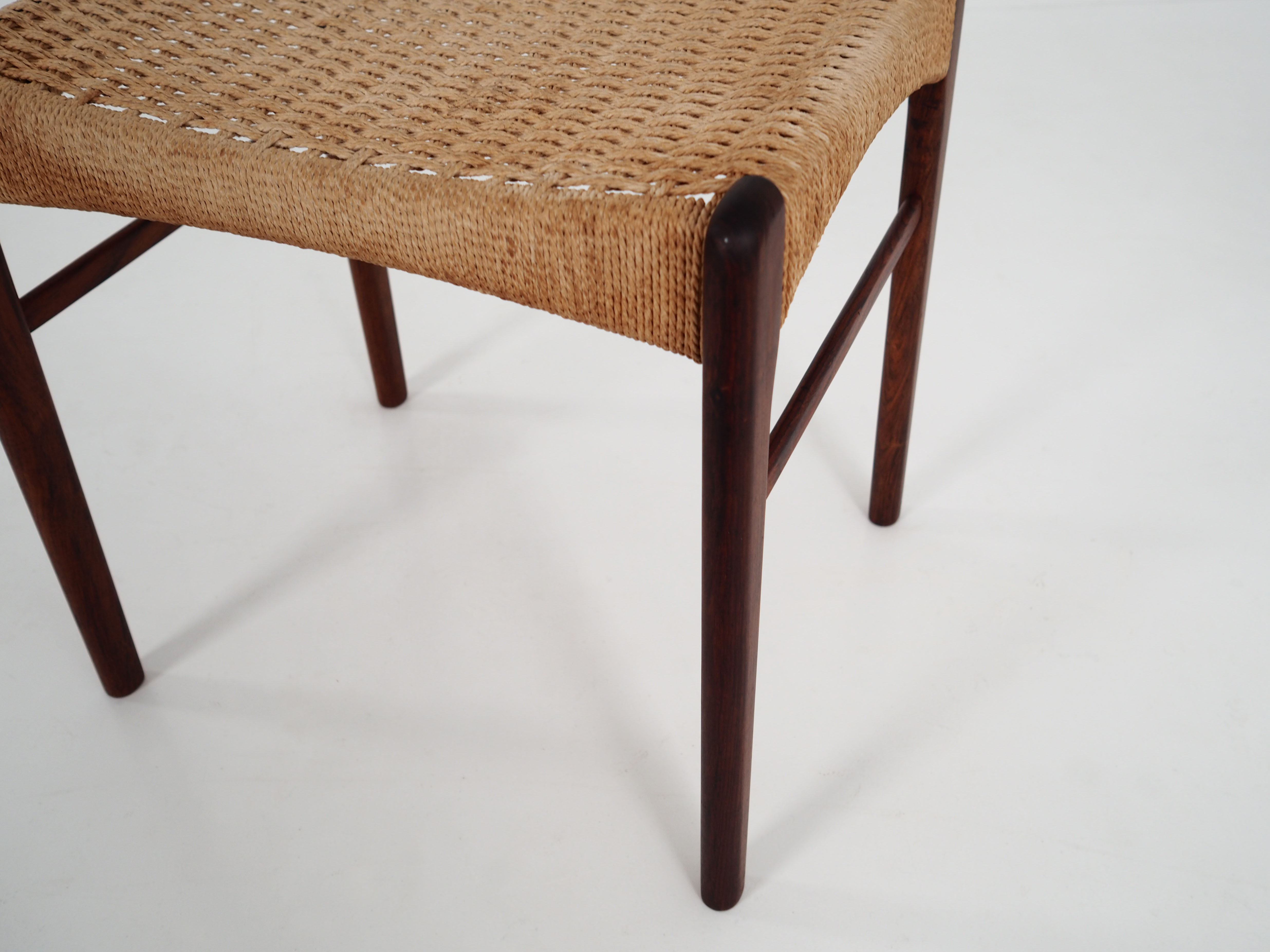 Footstool made of rosewood, Scandinavian design of the 70's
