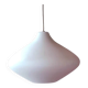 Lampe suspendue scandinave en verre opalin, années 1950