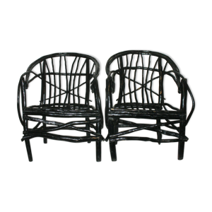 Paire de fauteuils de