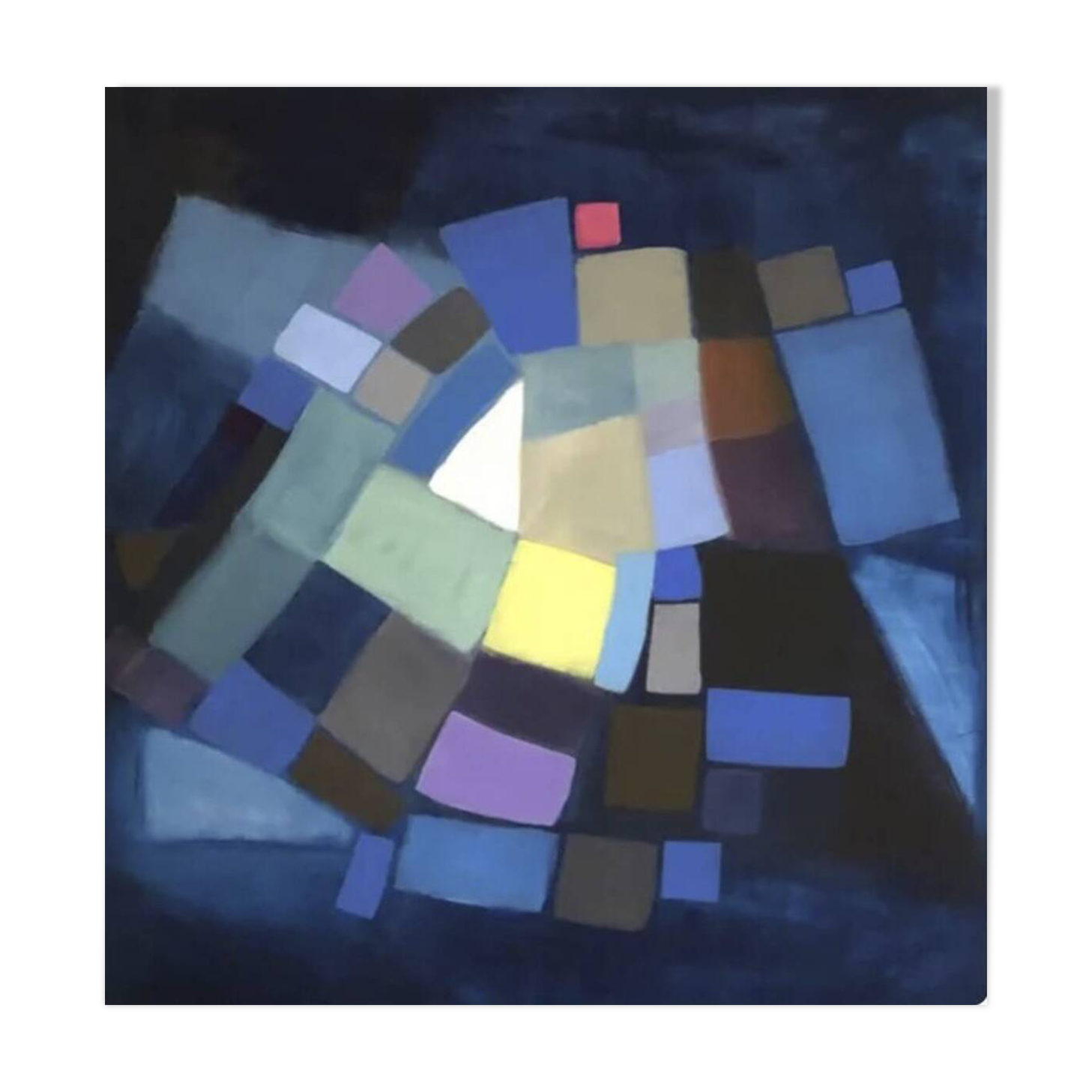Abstract Blue Table