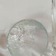 Six Art-Deco long drink glasses in crystal with cut sides