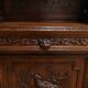 Narrow Oak Display Cabinet, Louis XIII style – Late 19th century
