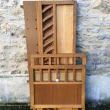 Lit enfant en bois pied compas