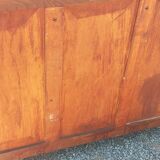 Parisian sideboard in oak and walnut 2 doors 2 drawers from the 20s