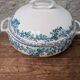 Saint Amand soup tureen model Guadeloupe with a floral decoration in Terre de Fer.