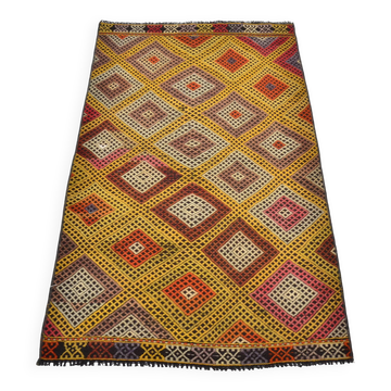 Petit Kilim décoratif anatolien vintage SKU 3396