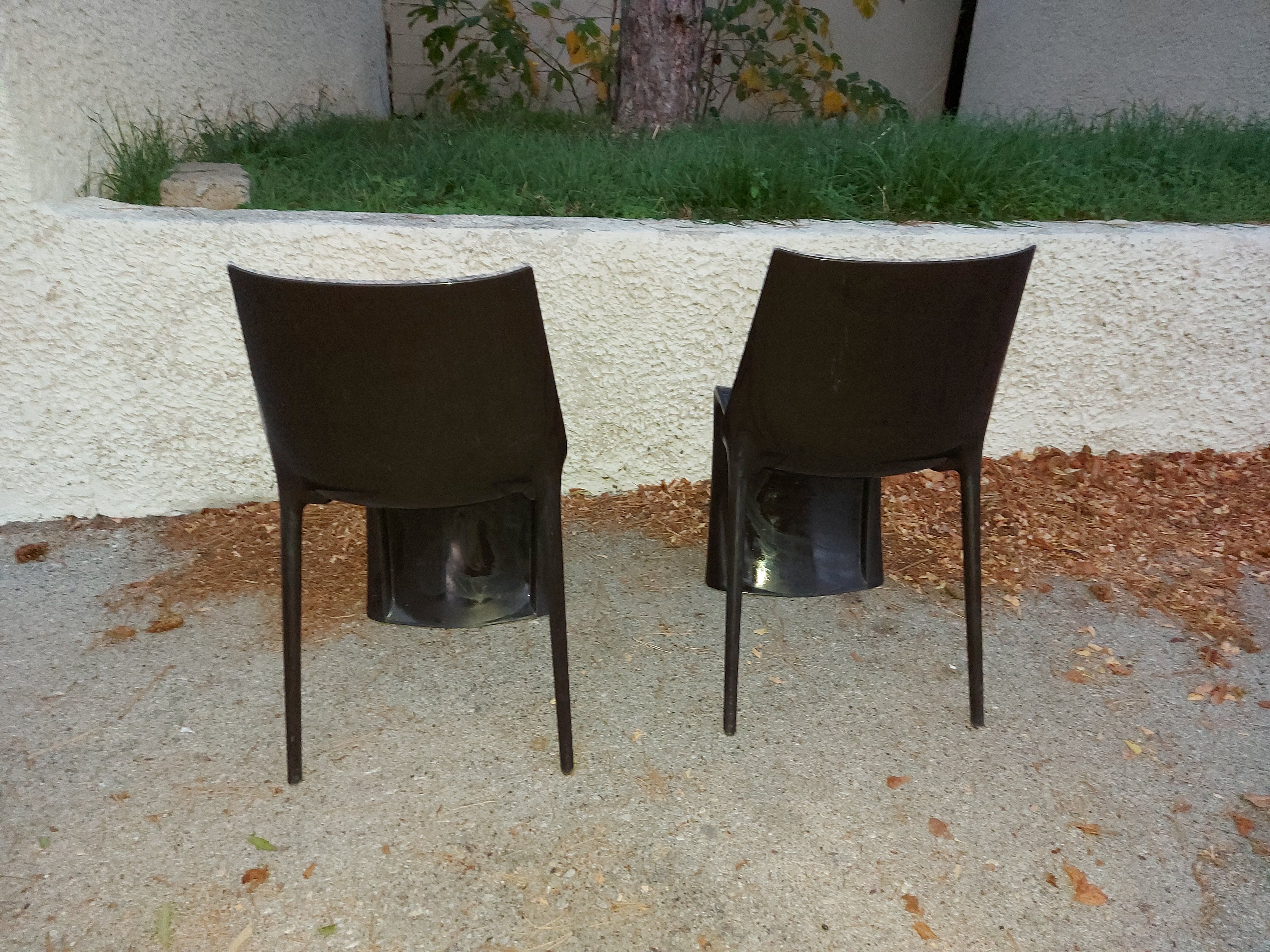 Two Italian design chairs Pedrali smart model