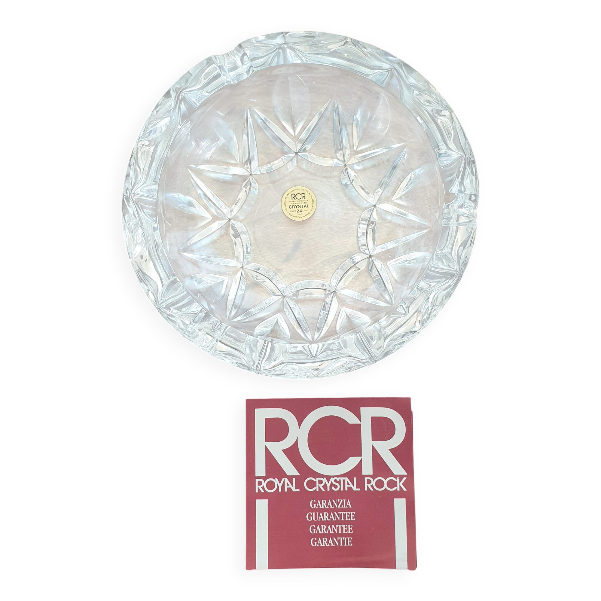 Vintage ashtray in rcr crystal (possibly empty - jewellery)