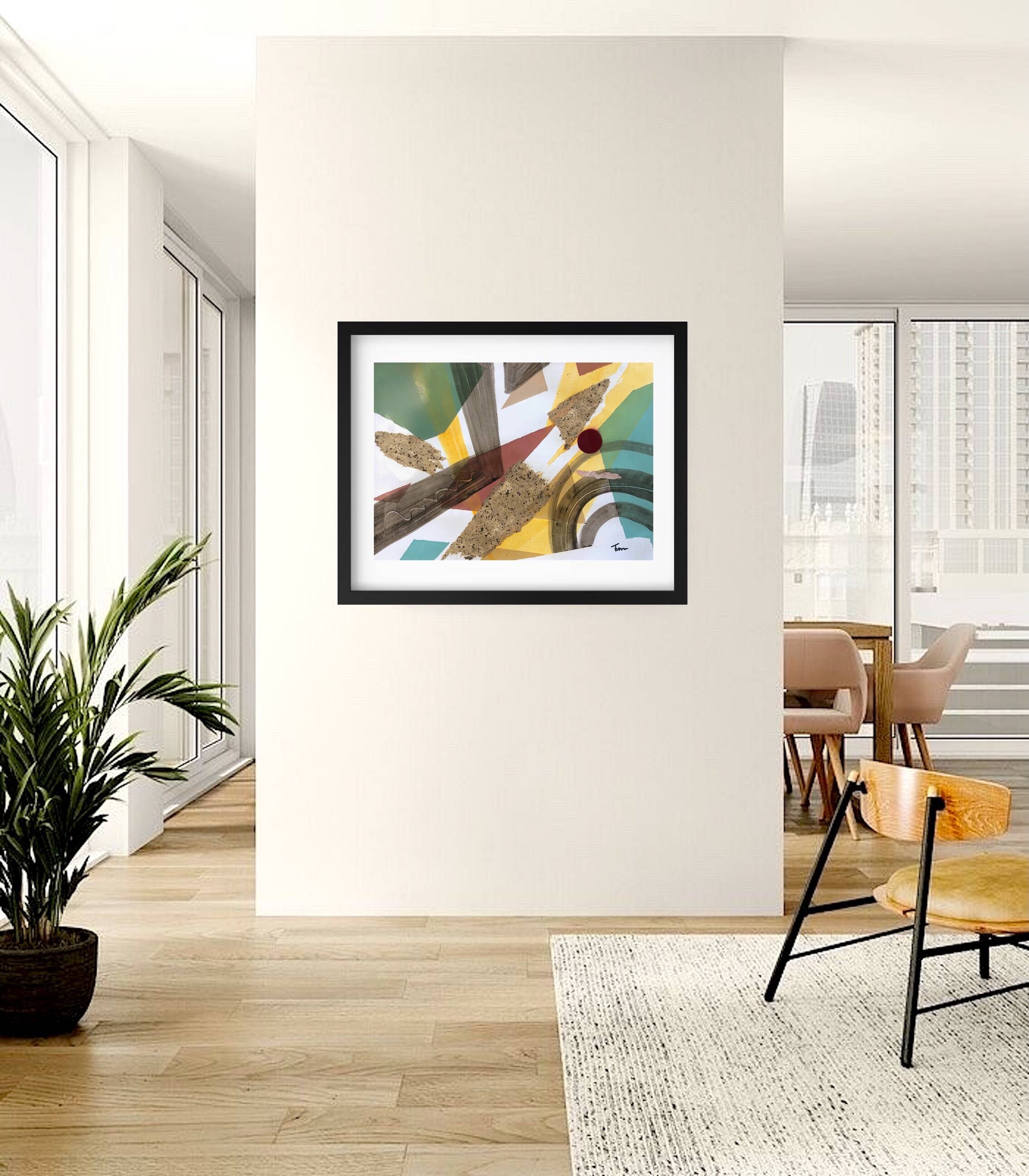 Original and unique hand-painted abstract painting