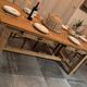 Superbe table de ferme ancienne en chêne massif restaurée – 8 personne