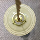 Art Deco hanging yellow-beige and golden edé