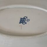 Round and ravier dish assorted in Gien earthenware