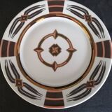 Geneviève Lethu, 1998 - 12 dessert plates, "L'or des Akans" model