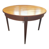 Table salle à manger ronde style scandinave extensible