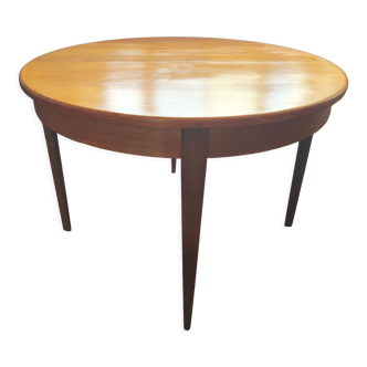 Table salle à manger ronde style scandinave extensible