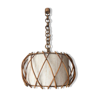 Vintage rattan suspension