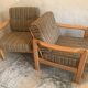 Pair of vintage armchairs midcentury Walter Knoll
