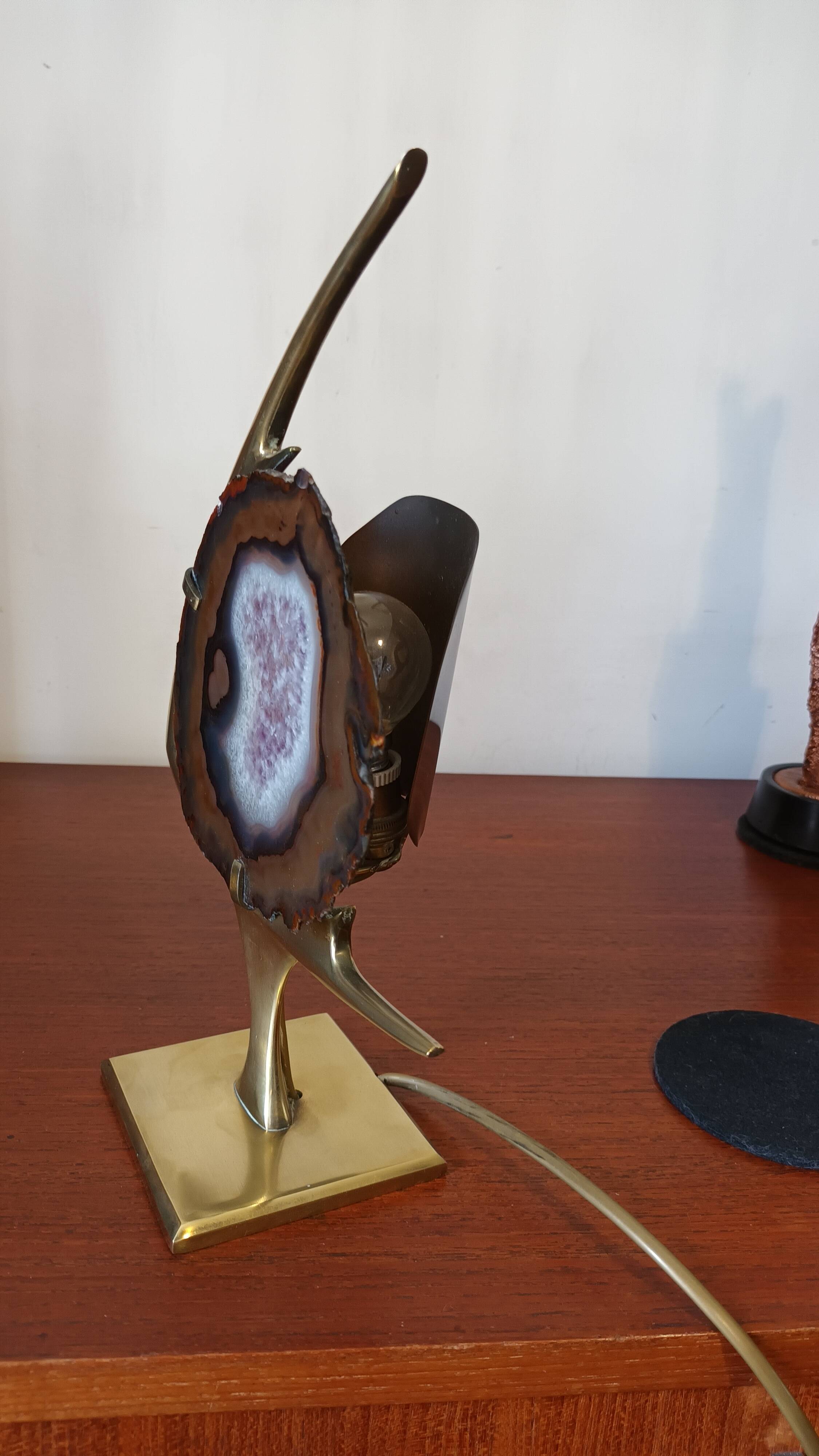 Fish lamp attributed to Willy Daro, 1970s.